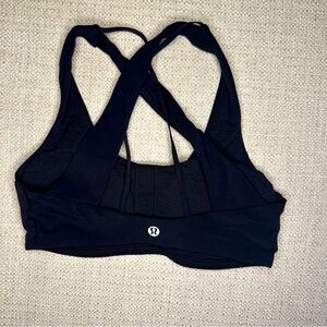 Lululemon Black Strappy Sports Bra